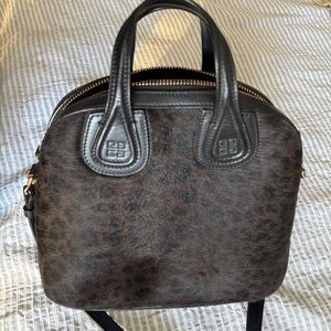 Givenchy Black and Brown Leopard Print Bag